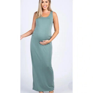 New PinkBlush Olive Ruched Sleeveless‎ Maternity